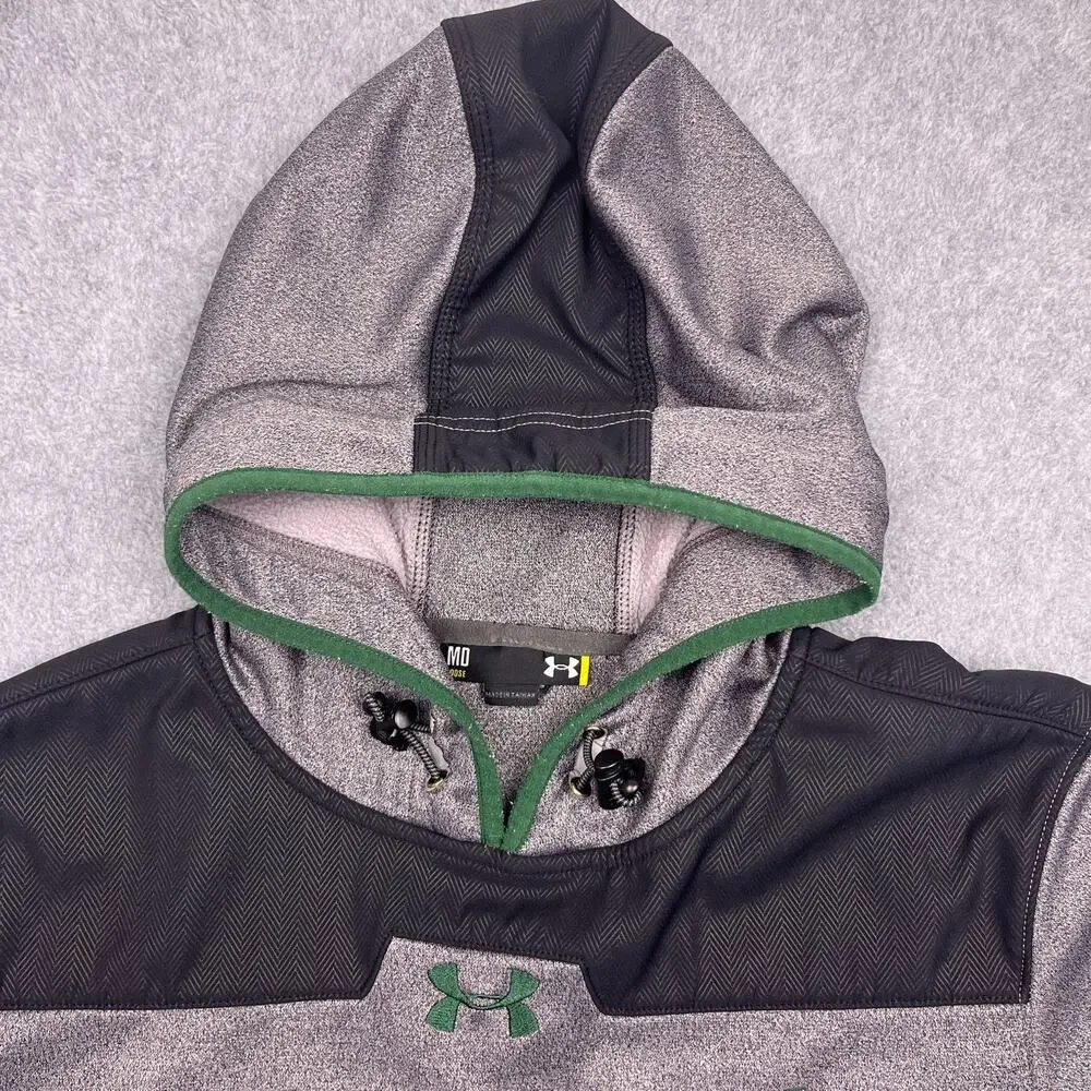 under armour hawaii hoodie gray long sleeve mens medium
